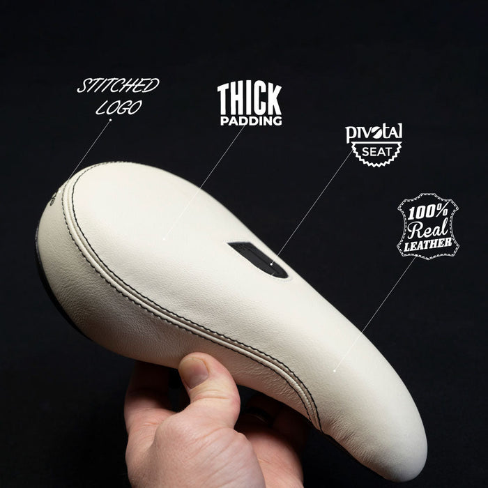 Eastern Pivotal Seat - Leather - White