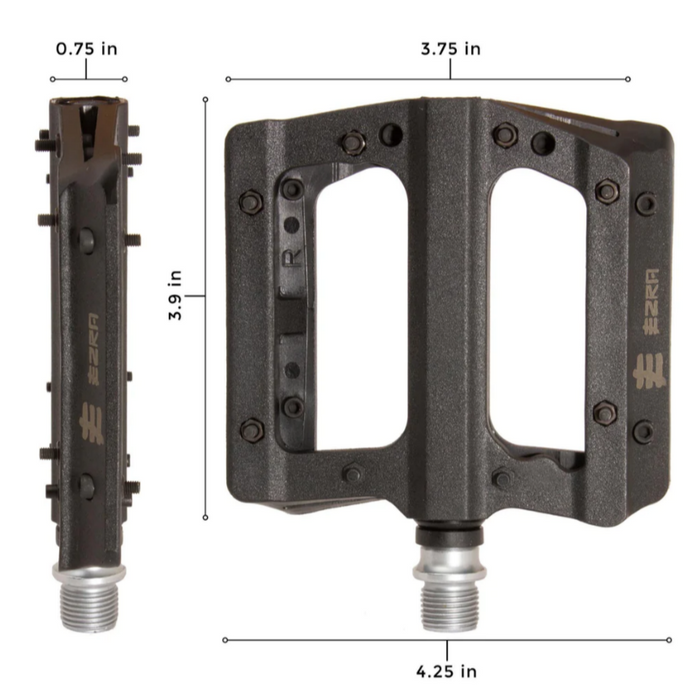 EZRA Flats BMX Pedals