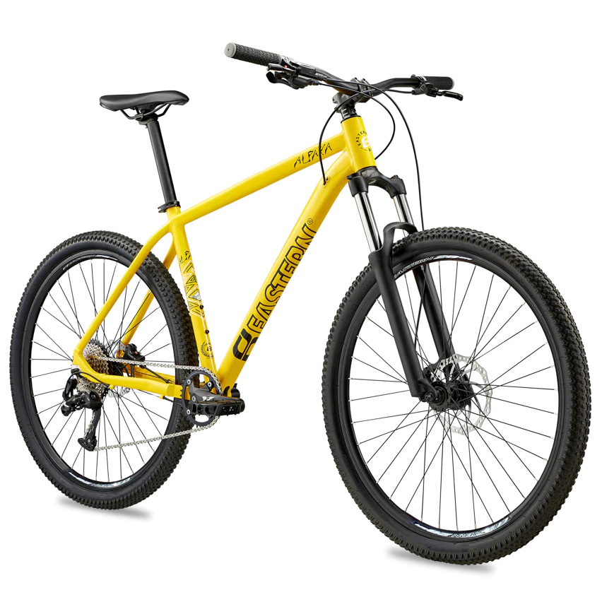 Yellow top mtb saddle