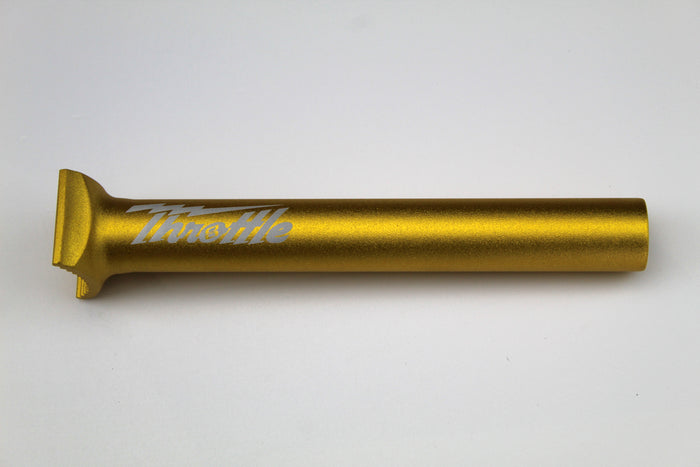 Throttle Pivotal BMX Seatpost - 200mm - Matte Gold Ano