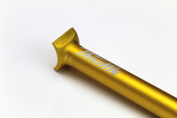 Throttle Pivotal BMX Seatpost - 200mm - Matte Gold Ano