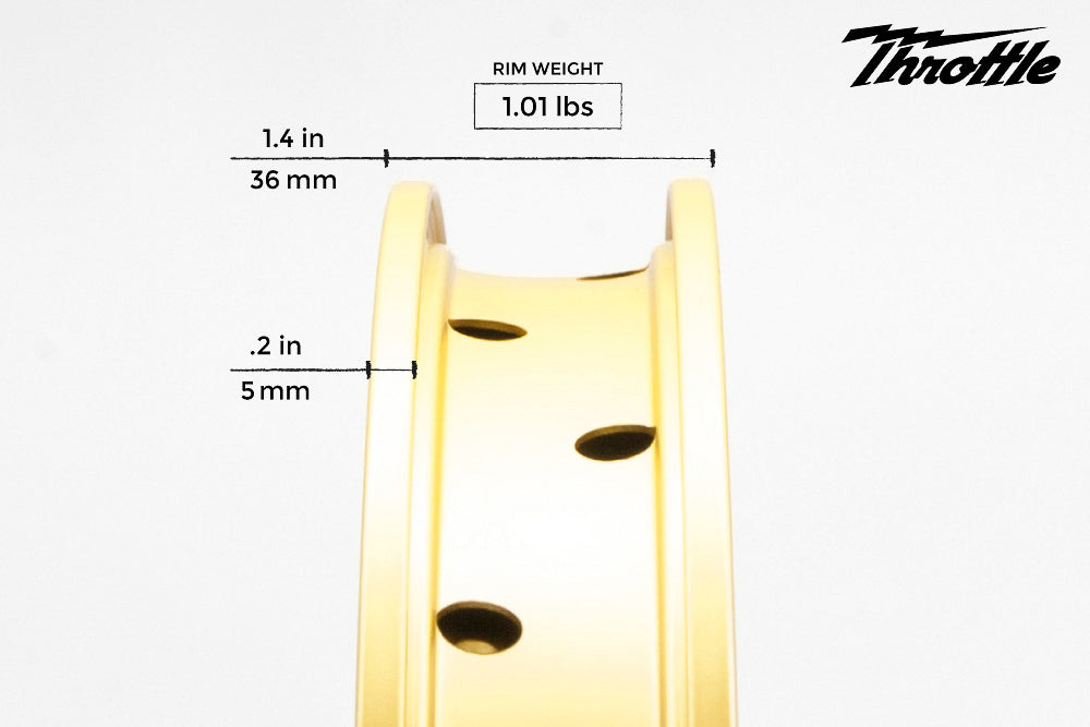 Bmx Rim #20 Gts Double Wall Rim Brake Alloy 36holes (sold 2pcs