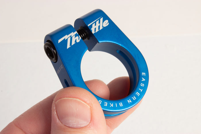 Throttle BMX Seatpost Clamp - Matte Blue Ano