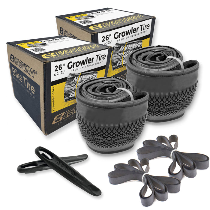 Growler 26" Tyre & Tube Repair Kit - Black