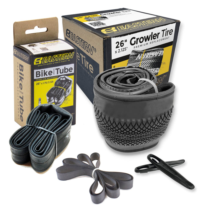 Growler 26" Tyre & Tube Repair Kit - Black