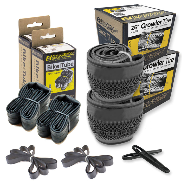 Growler 26" Tyre & Tube Repair Kit - Black
