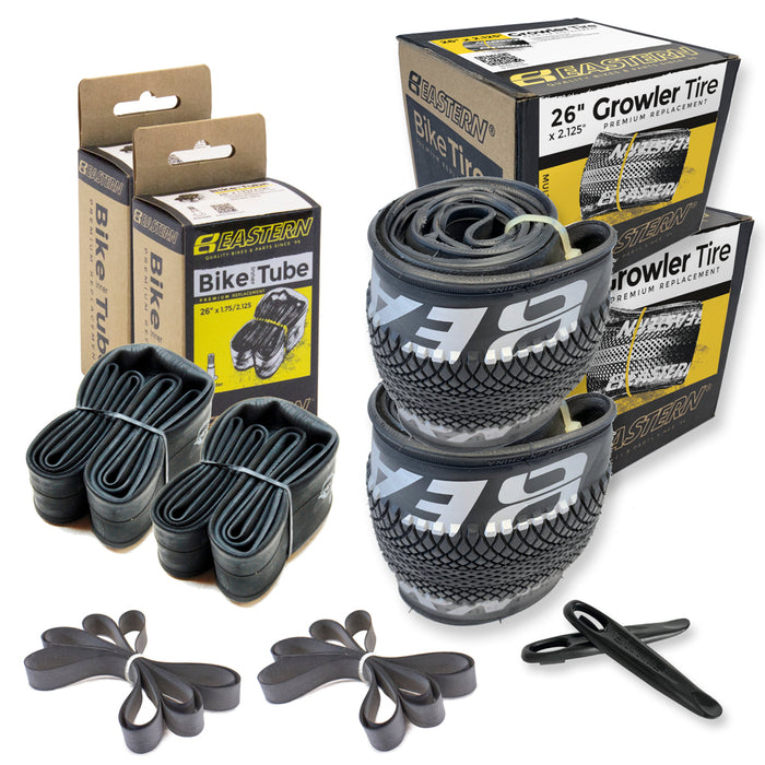Growler 26" Tyre & Tube Repair Kit - Black & Silver