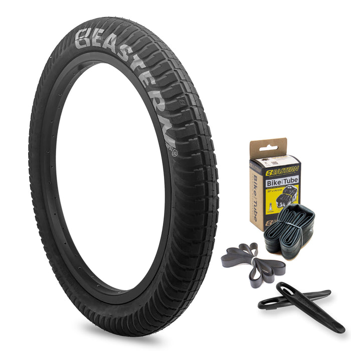 Curb Monkey 20" x 2.4" Tyre & Tube Repair Kit - Black & Silver