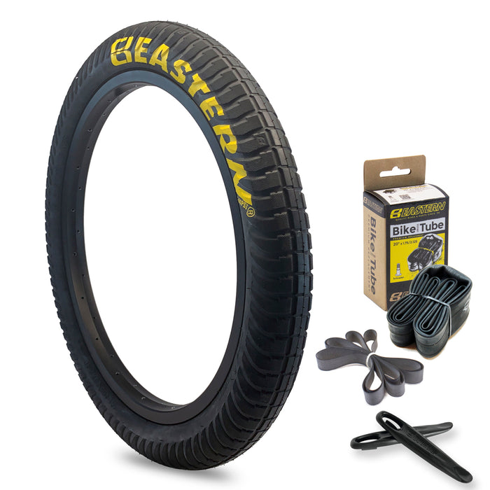 Curb Monkey 20" x 2.4" Tyre & Tube Repair Kit - Black & Yellow