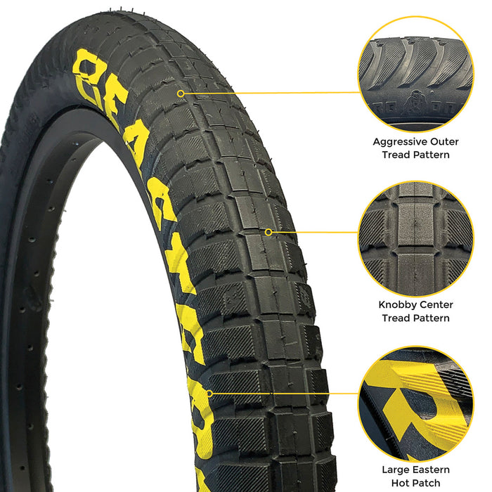 Curb Monkey 20" x 2.4" Tyre & Tube Repair Kit - Black & Yellow