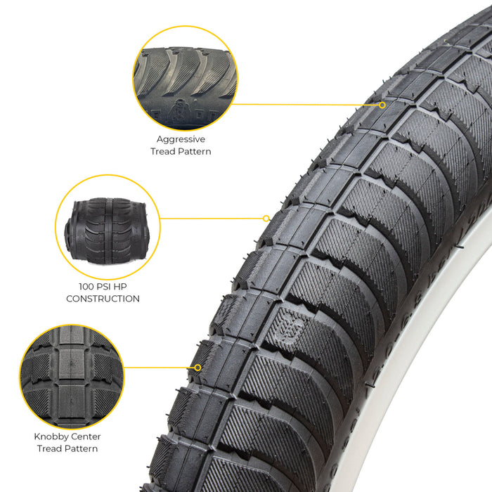 Curb Monkey 20" x 2.4" Tyre & Tube Repair Kit - Black