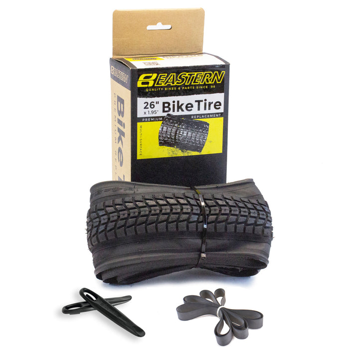 Premium Replacement 26" Tyre & Tube Repair Kit - Black