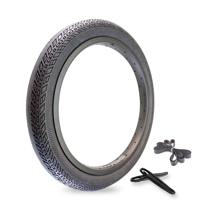 Squealer 20" x 2.4" Tyre & Tube Repair Kit - Black