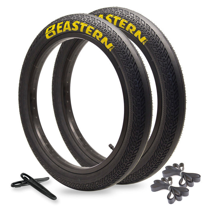 Squealer 20" x 2.4" Tyre & Tube Repair Kit - Black & Yellow