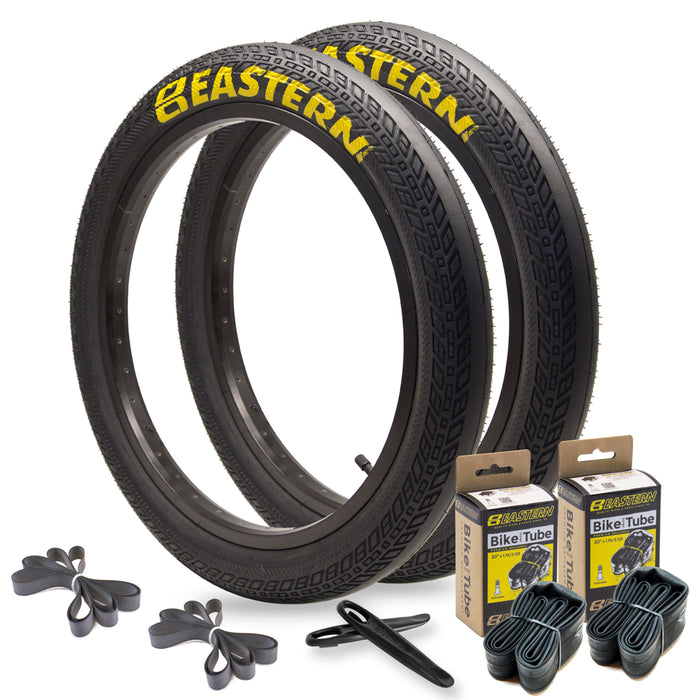 Squealer 20" x 2.4" Tyre & Tube Repair Kit - Black & Yellow