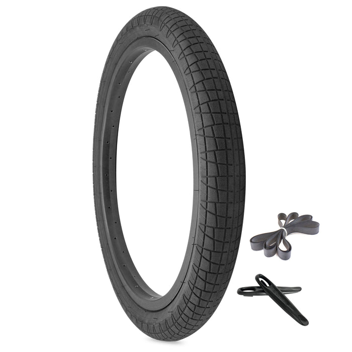 Throttle 20" Tyre & Tube Repair Kit - Black