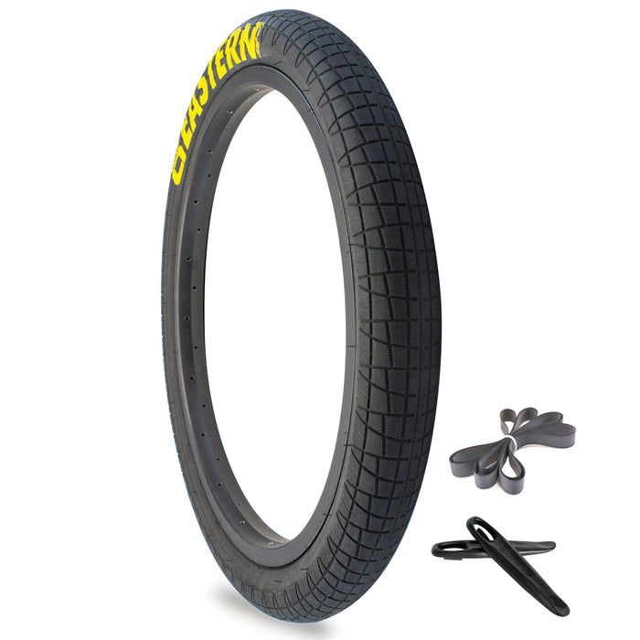 Throttle 20" Tyre & Tube Repair Kit - Black & Yellow