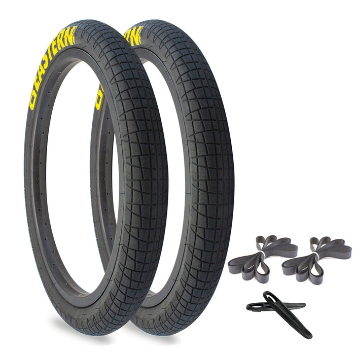Throttle 20" Tyre & Tube Repair Kit - Black & Yellow