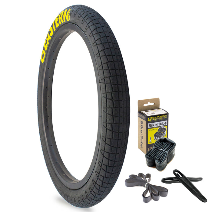 Throttle 20" Tyre & Tube Repair Kit - Black & Yellow