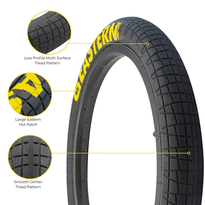Throttle 20" Tyre & Tube Repair Kit - Black & Yellow