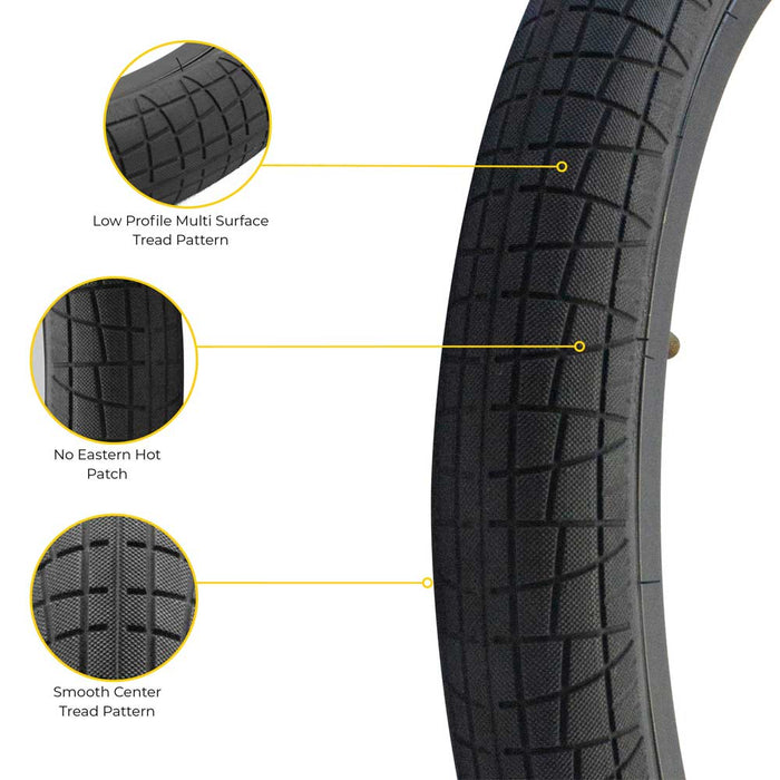 Throttle 20" Tyre & Tube Repair Kit - Black