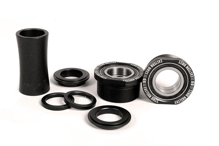 Euro BMX Bottom Bracket - Matte Black Ano
