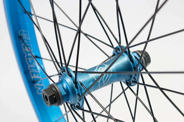 Buzzip 20" BMX Wheel - Front - Matte Blue Ano
