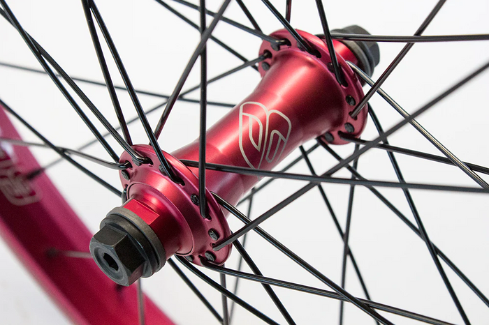 Buzzip 20" BMX Wheel - Front - Matte Red Ano