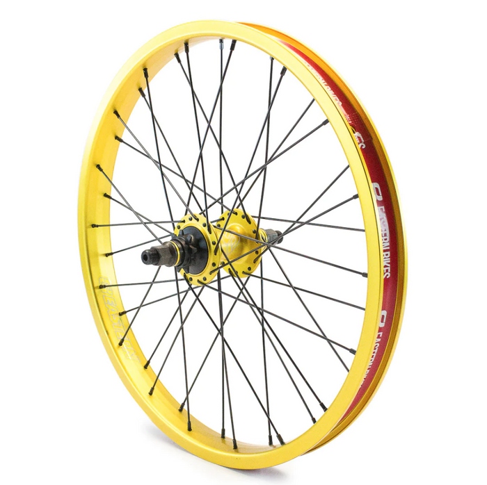 Buzzip 20" BMX Wheel - Rear - Matte Gold Ano