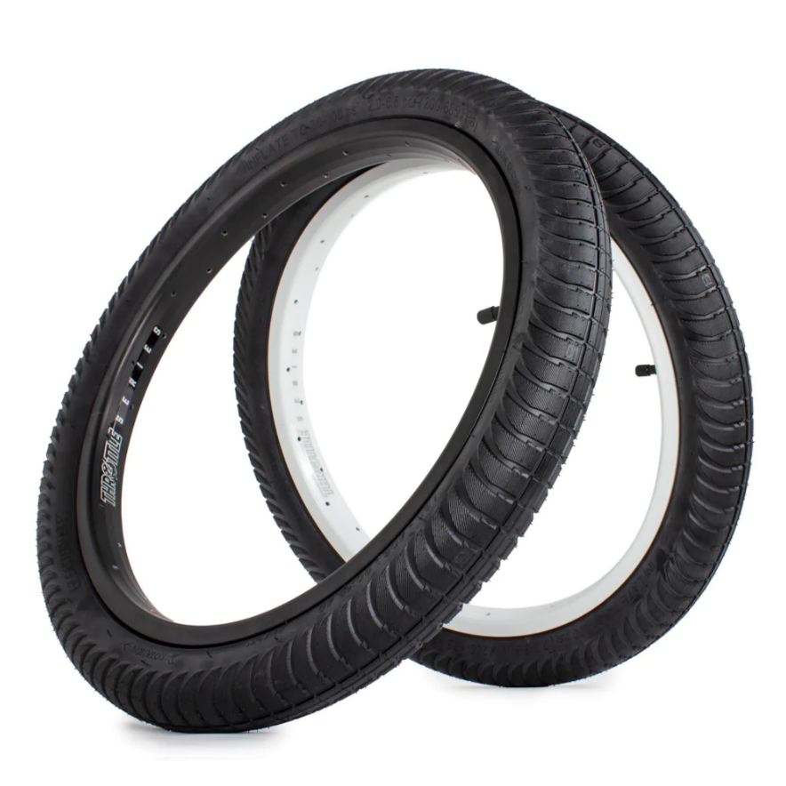 Black bmx top tires
