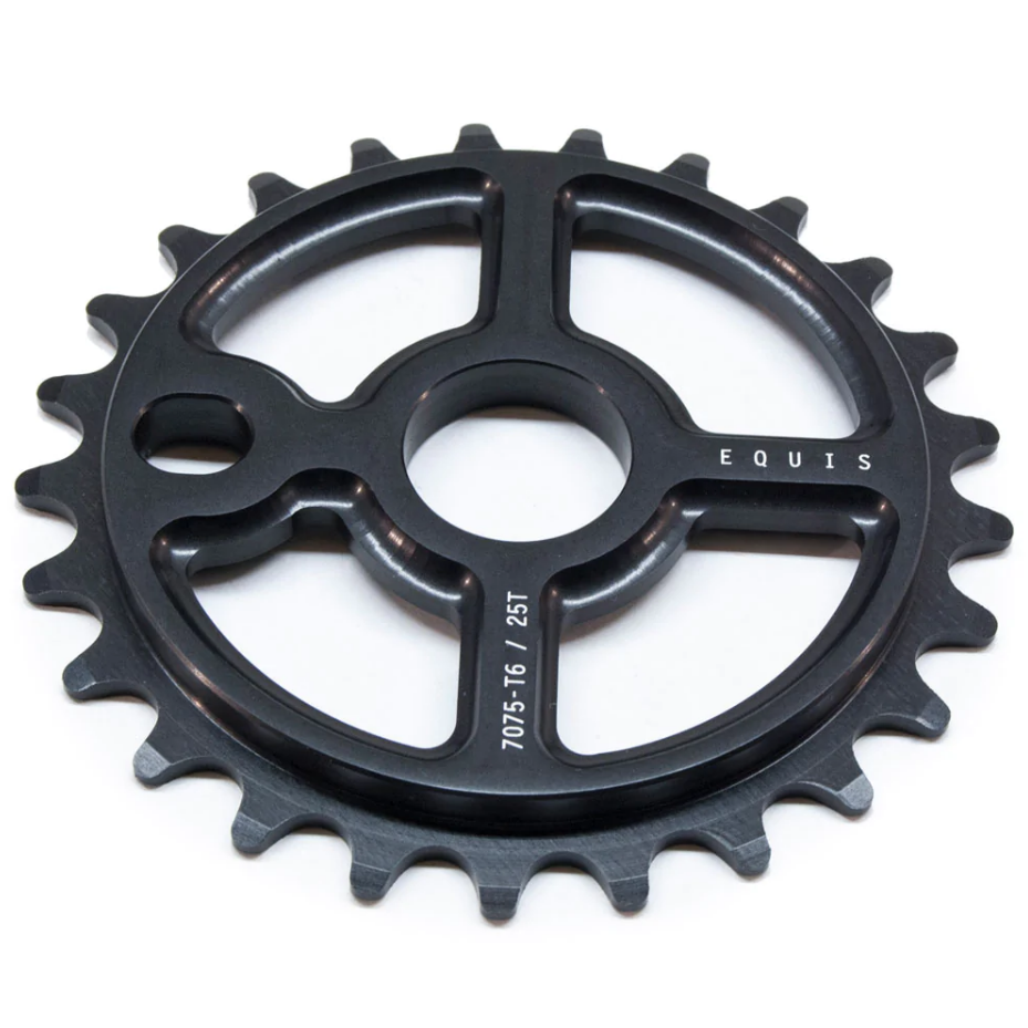EquisXX CNC 25t BMX Sprocket - Matte Black Ano - EasternBikesUK EquisXX CNC 25t BMX Sprocket - Matte Black Ano - EasternBikesUK