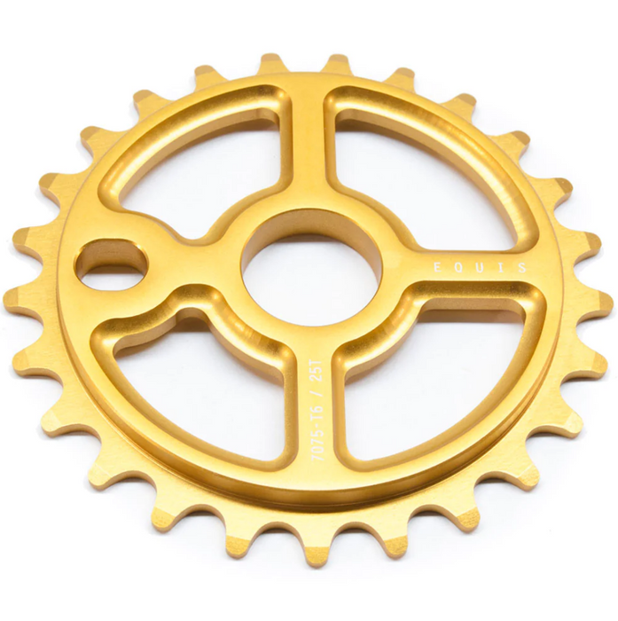 EquisXX CNC 25t BMX Sprocket - Matte Gold Ano