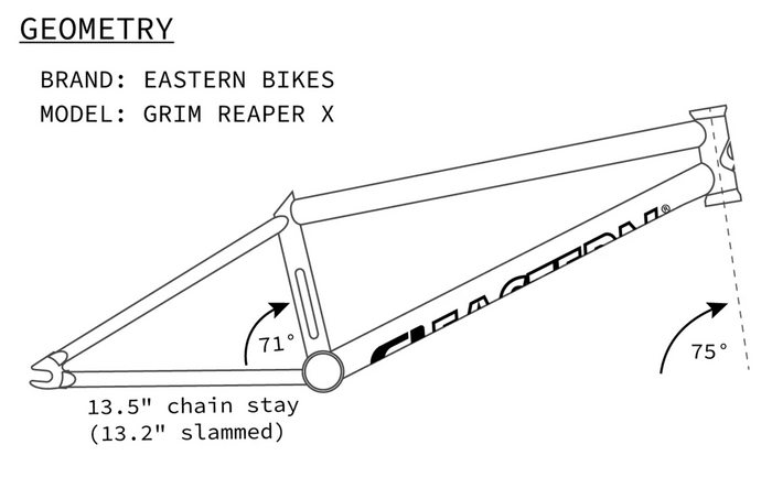 Grim Reaper BMX Frame - Gloss Black