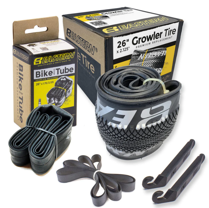 Growler 26" Tire and Tube Repair Kit Black/Silver - 1 pack