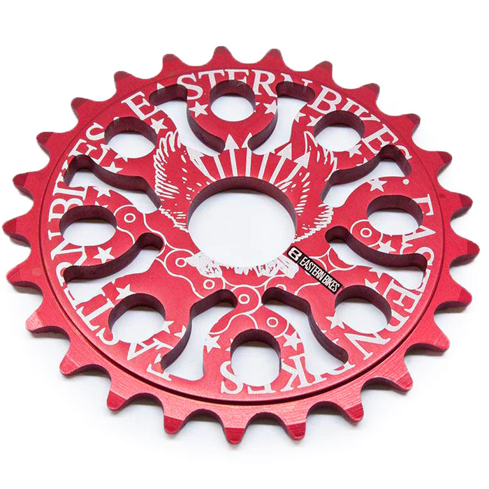 Medusa 25t BMX Sprocket - Matte Red Ano