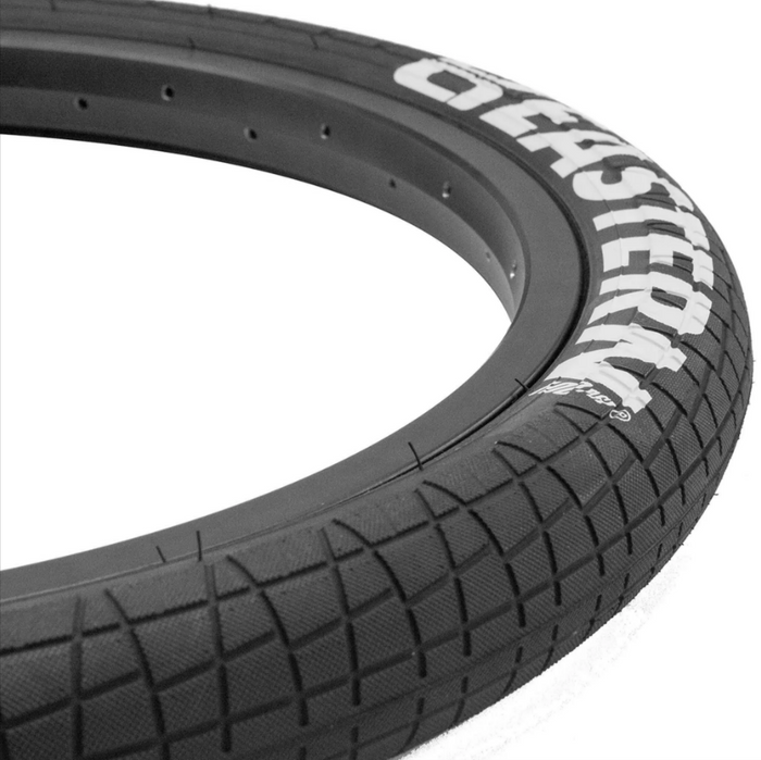 Throttle 20" BMX Tire - Black-White