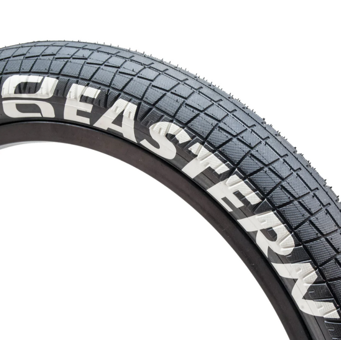 Throttle 20" BMX Tire - Black-White