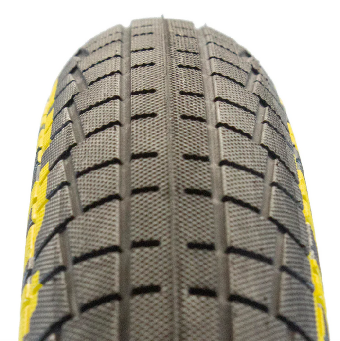 Throttle 20" BMX Tire - Black-Yellow