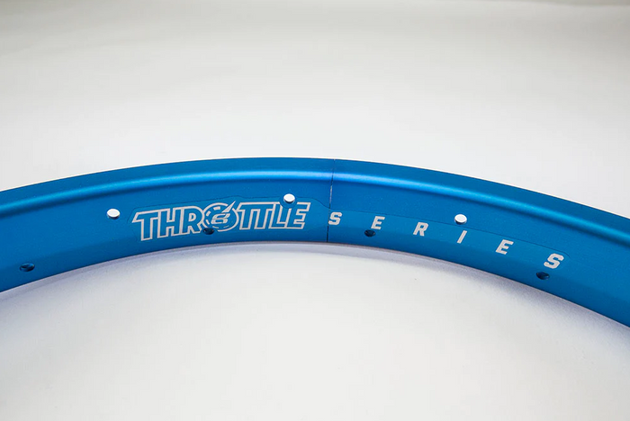 Throttle 20" BMX Rim - Matte Blue Ano