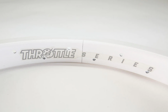 Throttle 20" BMX Rim - Matte White