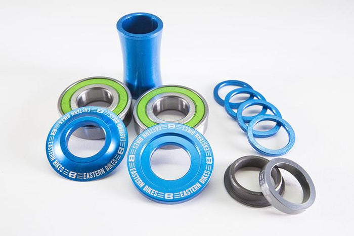 Mid BMX Bottom Bracket - Matte Blue Ano