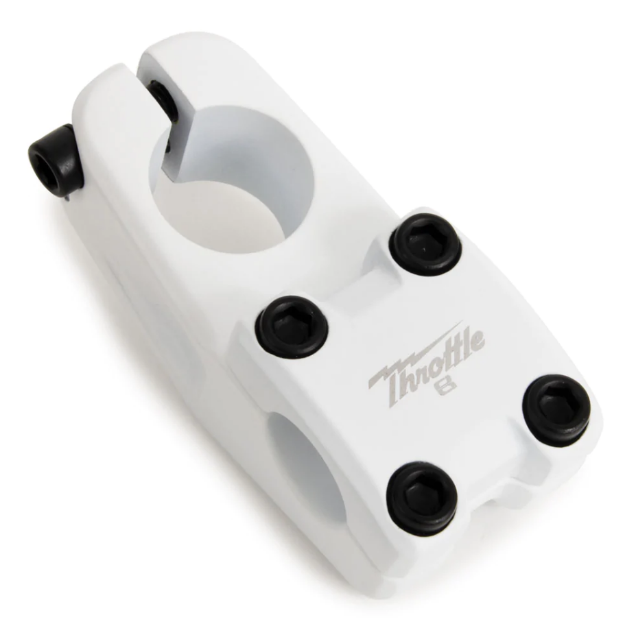Throttle Topload BMX Stem Matte White