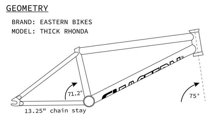 Thick Rhonda BMX Frame - Coolant Gold
