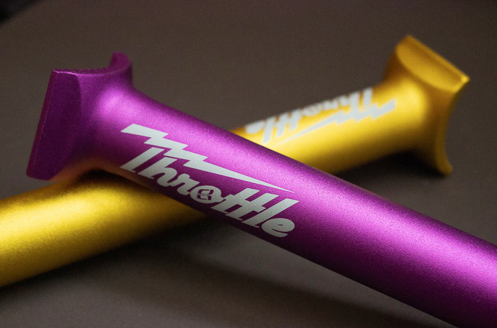 Throttle Pivotal BMX Seatpost - 200mm - Purple Ano